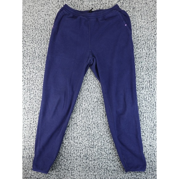 Patagonia Fleece Jogger Pants Blue Unisex Large Soft Warm Sweatpants Made in USA